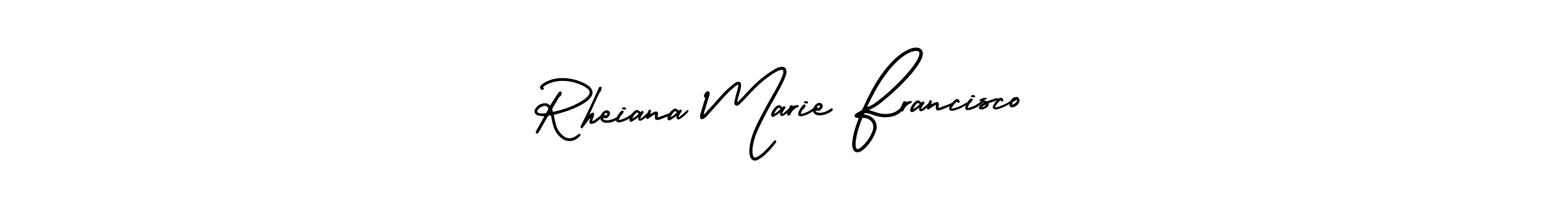 See photos of Rheiana Marie Francisco official signature by Spectra . Check more albums & portfolios. Read reviews & check more about AmerikaSignatureDemo-Regular font. Rheiana Marie Francisco signature style 3 images and pictures png