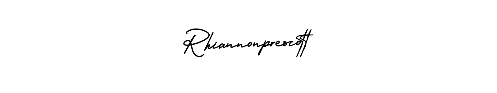 Use a signature maker to create a handwritten signature online. With this signature software, you can design (AmerikaSignatureDemo-Regular) your own signature for name Rhiannonprescott. Rhiannonprescott signature style 3 images and pictures png