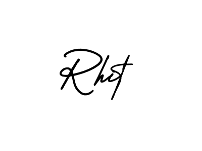 Make a beautiful signature design for name Rhit. With this signature (AmerikaSignatureDemo-Regular) style, you can create a handwritten signature for free. Rhit signature style 3 images and pictures png