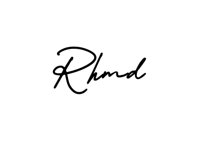 How to make Rhmd signature? AmerikaSignatureDemo-Regular is a professional autograph style. Create handwritten signature for Rhmd name. Rhmd signature style 3 images and pictures png