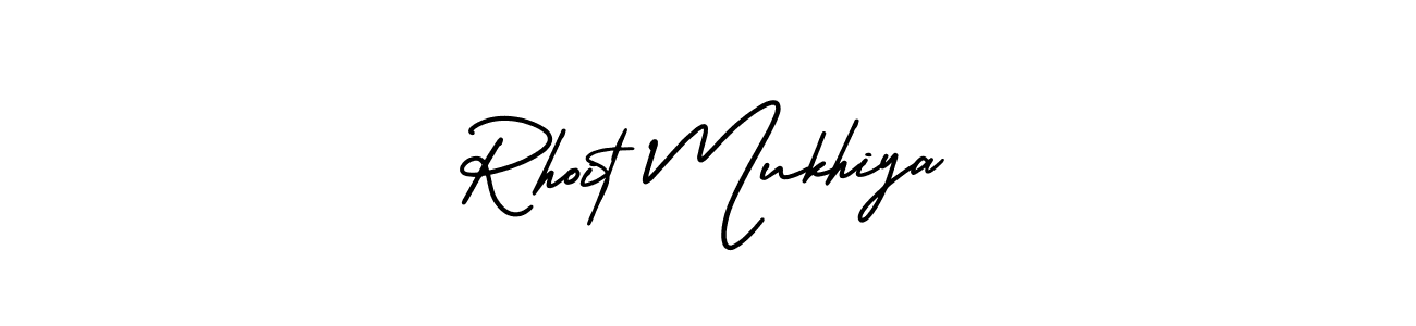 Use a signature maker to create a handwritten signature online. With this signature software, you can design (AmerikaSignatureDemo-Regular) your own signature for name Rhoit Mukhiya. Rhoit Mukhiya signature style 3 images and pictures png