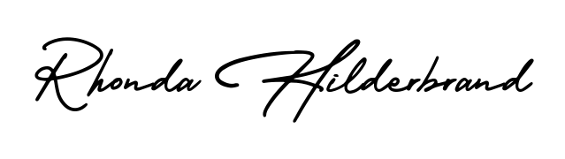 Designed for modern professionals: Rhonda Hilderbrand name signature crafted with AmerikaSignatureDemo-Regular script. Ready for digital PDF workflows. Rhonda Hilderbrand signature style 3 images and pictures png