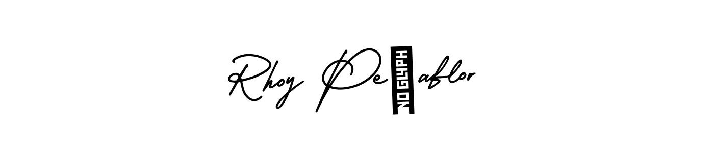 Use a signature maker to create a handwritten signature online. With this signature software, you can design (AmerikaSignatureDemo-Regular) your own signature for name Rhoy Peñaflor. Rhoy Peñaflor signature style 3 images and pictures png