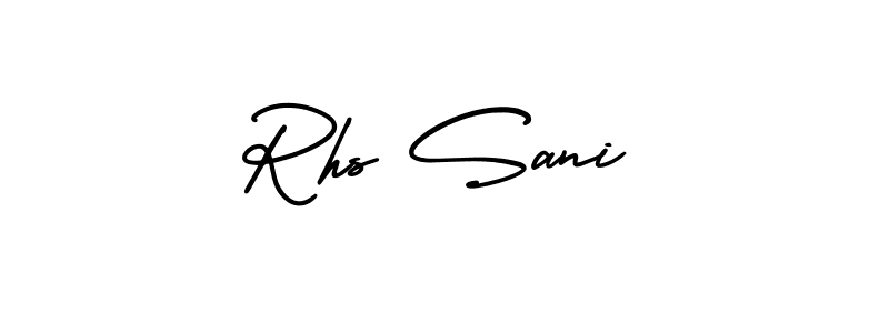 Also we have Rhs Sani name is the best signature style. Create professional handwritten signature collection using AmerikaSignatureDemo-Regular autograph style. Rhs Sani signature style 3 images and pictures png