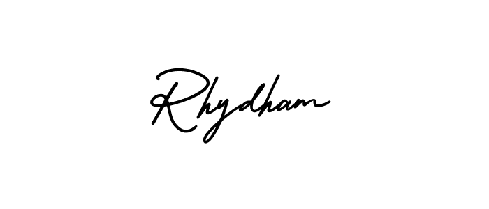AmerikaSignatureDemo-Regular is a professional signature style that is perfect for those who want to add a touch of class to their signature. It is also a great choice for those who want to make their signature more unique. Get Rhydham name to fancy signature for free. Rhydham signature style 3 images and pictures png