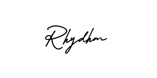 Create a beautiful signature design for name Rhydhm. With this signature (AmerikaSignatureDemo-Regular) fonts, you can make a handwritten signature for free. Rhydhm signature style 3 images and pictures png