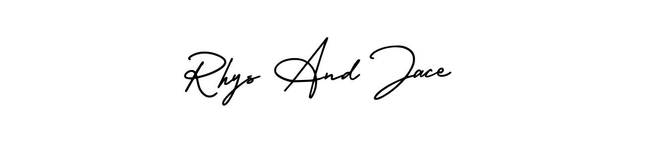 Make a short Rhys And Jace signature style. Manage your documents anywhere anytime using AmerikaSignatureDemo-Regular. Create and add eSignatures, submit forms, share and send files easily. Rhys And Jace signature style 3 images and pictures png