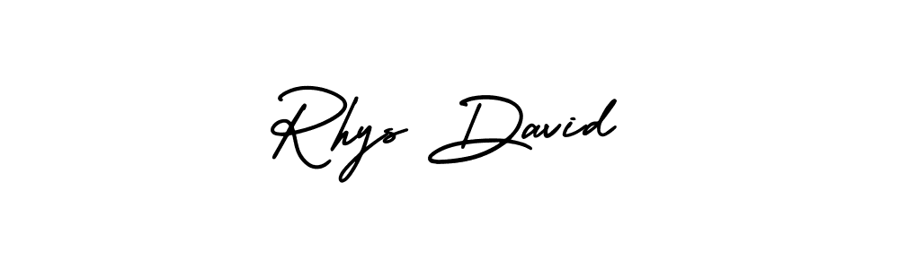 AmerikaSignatureDemo-Regular is a professional signature style that is perfect for those who want to add a touch of class to their signature. It is also a great choice for those who want to make their signature more unique. Get Rhys David name to fancy signature for free. Rhys David signature style 3 images and pictures png