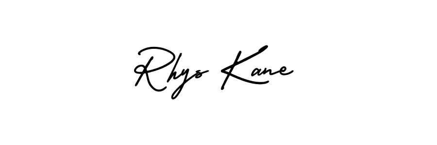 Rhys Kane stylish signature style. Best Handwritten Sign (AmerikaSignatureDemo-Regular) for my name. Handwritten Signature Collection Ideas for my name Rhys Kane. Rhys Kane signature style 3 images and pictures png