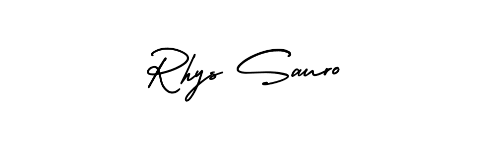 Make a beautiful signature design for name Rhys Sauro. Use this online signature maker to create a handwritten signature for free. Rhys Sauro signature style 3 images and pictures png