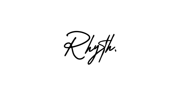 You can use this online signature creator to create a handwritten signature for the name Rhyth,. This is the best online autograph maker. Rhyth, signature style 3 images and pictures png
