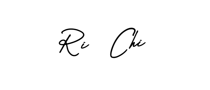 Ri  Chi stylish signature style. Best Handwritten Sign (AmerikaSignatureDemo-Regular) for my name. Handwritten Signature Collection Ideas for my name Ri  Chi. Ri  Chi signature style 3 images and pictures png