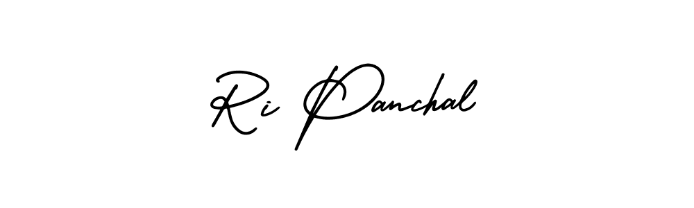 How to make Ri Panchal signature? AmerikaSignatureDemo-Regular is a professional autograph style. Create handwritten signature for Ri Panchal name. Ri Panchal signature style 3 images and pictures png