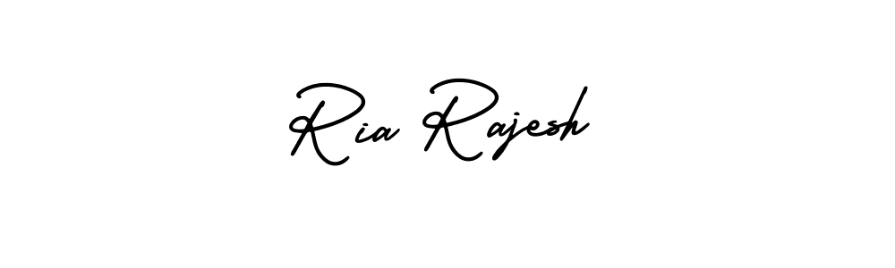 How to make Ria Rajesh signature? AmerikaSignatureDemo-Regular is a professional autograph style. Create handwritten signature for Ria Rajesh name. Ria Rajesh signature style 3 images and pictures png
