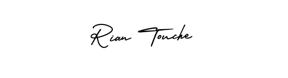 Rian Touche stylish signature style. Best Handwritten Sign (AmerikaSignatureDemo-Regular) for my name. Handwritten Signature Collection Ideas for my name Rian Touche. Rian Touche signature style 3 images and pictures png