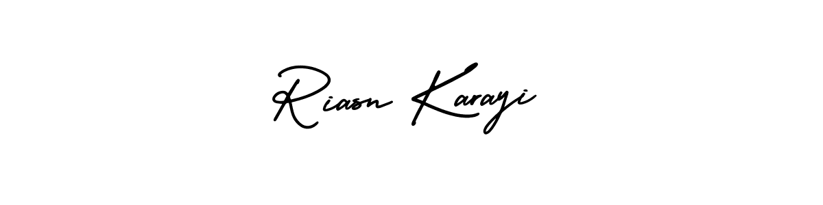 Design your own signature with our free online signature maker. With this signature software, you can create a handwritten (AmerikaSignatureDemo-Regular) signature for name Riasn Karayi. Riasn Karayi signature style 3 images and pictures png