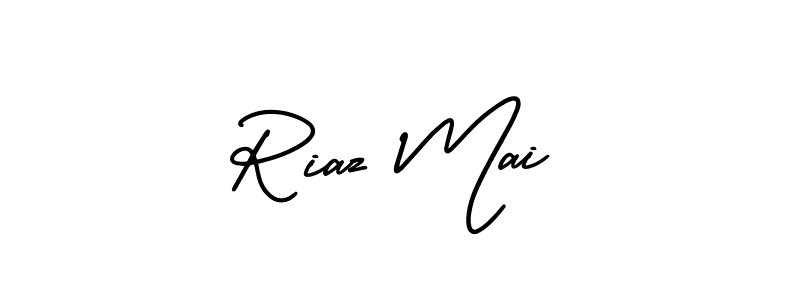 It looks lik you need a new signature style for name Riaz Mai. Design unique handwritten (AmerikaSignatureDemo-Regular) signature with our free signature maker in just a few clicks. Riaz Mai signature style 3 images and pictures png