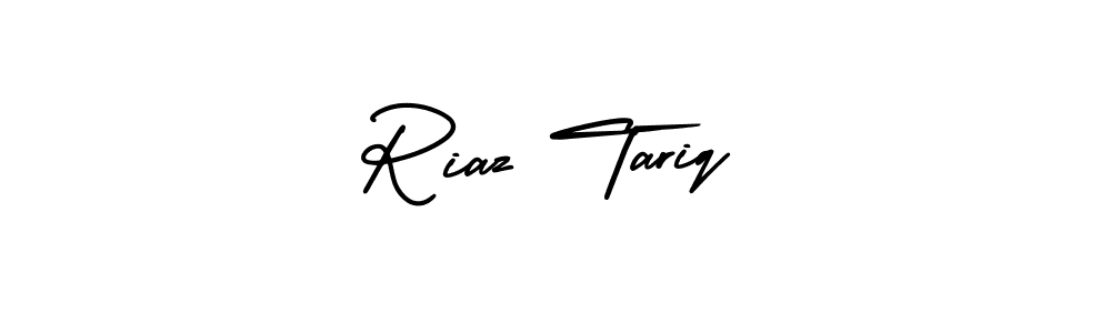 Riaz Tariq stylish signature style. Best Handwritten Sign (AmerikaSignatureDemo-Regular) for my name. Handwritten Signature Collection Ideas for my name Riaz Tariq. Riaz Tariq signature style 3 images and pictures png