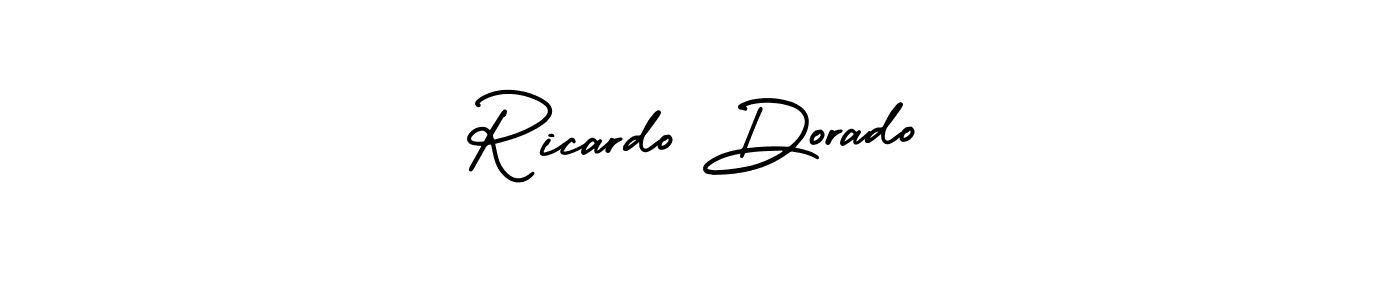 AmerikaSignatureDemo-Regular is a professional signature style that is perfect for those who want to add a touch of class to their signature. It is also a great choice for those who want to make their signature more unique. Get Ricardo Dorado name to fancy signature for free. Ricardo Dorado signature style 3 images and pictures png