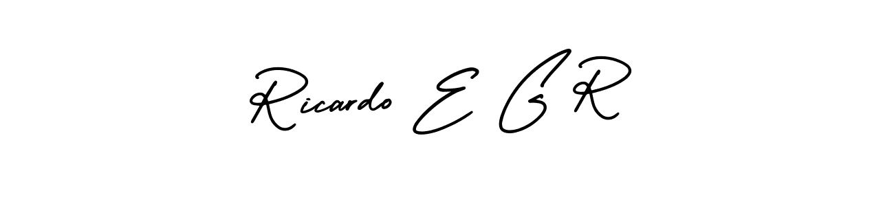 Make a beautiful signature design for name Ricardo E G R. Use this online signature maker to create a handwritten signature for free. Ricardo E G R signature style 3 images and pictures png
