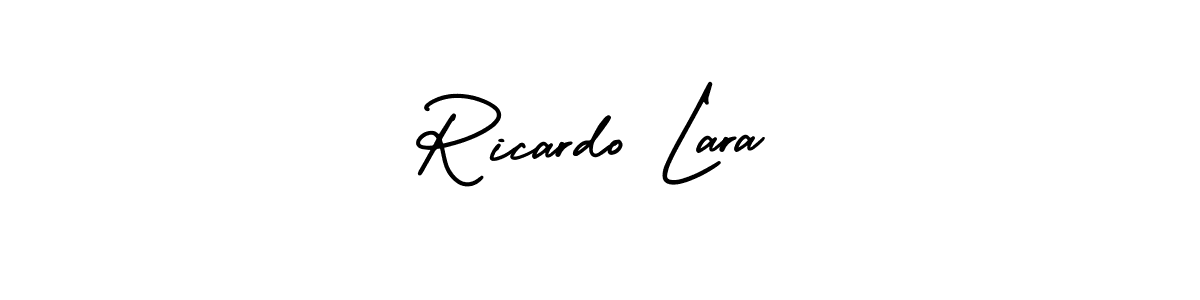 Create a beautiful signature design for name Ricardo Lara. With this signature (AmerikaSignatureDemo-Regular) fonts, you can make a handwritten signature for free. Ricardo Lara signature style 3 images and pictures png