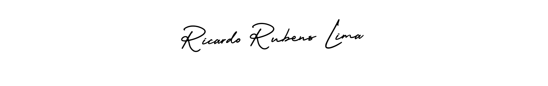The best way (AmerikaSignatureDemo-Regular) to make a short signature is to pick only two or three words in your name. The name Ricardo Rubens Lima include a total of six letters. For converting this name. Ricardo Rubens Lima signature style 3 images and pictures png