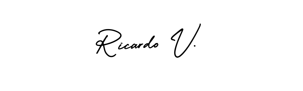 Check out images of Autograph of Ricardo V. name. Actor Ricardo V. Signature Style. AmerikaSignatureDemo-Regular is a professional sign style online. Ricardo V. signature style 3 images and pictures png