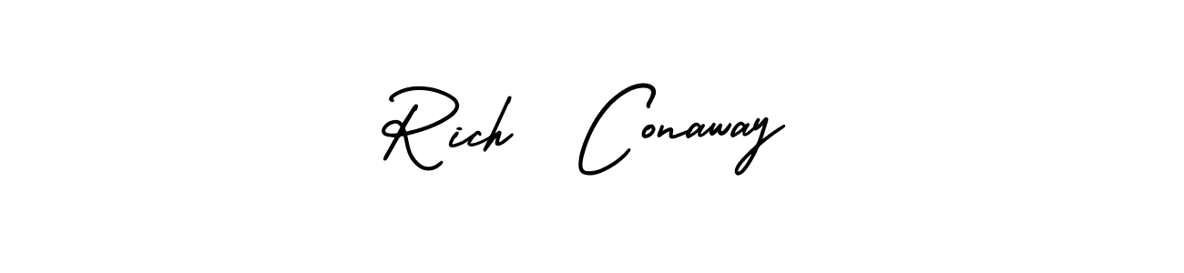 Use a signature maker to create a handwritten signature online. With this signature software, you can design (AmerikaSignatureDemo-Regular) your own signature for name Rich  Conaway. Rich  Conaway signature style 3 images and pictures png