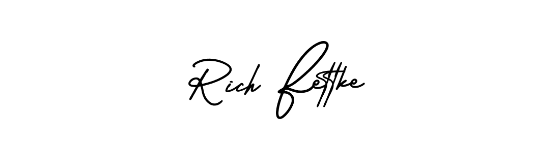 How to make Rich Fettke signature? AmerikaSignatureDemo-Regular is a professional autograph style. Create handwritten signature for Rich Fettke name. Rich Fettke signature style 3 images and pictures png