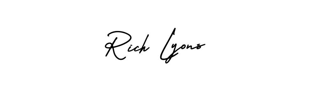 Best and Professional Signature Style for Rich Lyons. AmerikaSignatureDemo-Regular Best Signature Style Collection. Rich Lyons signature style 3 images and pictures png
