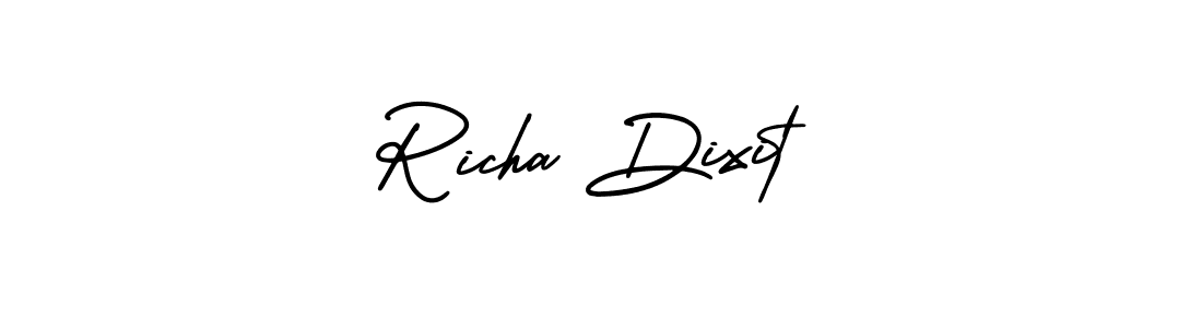 How to make Richa Dixit name signature. Use AmerikaSignatureDemo-Regular style for creating short signs online. This is the latest handwritten sign. Richa Dixit signature style 3 images and pictures png