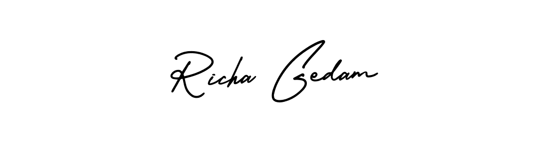 See photos of Richa Gedam official signature by Spectra . Check more albums & portfolios. Read reviews & check more about AmerikaSignatureDemo-Regular font. Richa Gedam signature style 3 images and pictures png