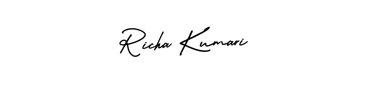 Also we have Richa Kumari name is the best signature style. Create professional handwritten signature collection using AmerikaSignatureDemo-Regular autograph style. Richa Kumari signature style 3 images and pictures png