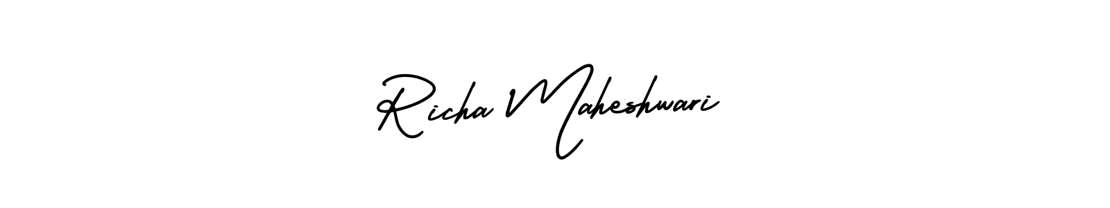 Make a beautiful signature design for name Richa Maheshwari. Use this online signature maker to create a handwritten signature for free. Richa Maheshwari signature style 3 images and pictures png