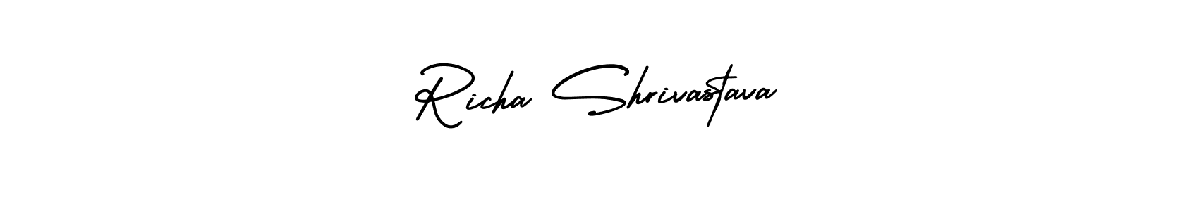 Make a beautiful signature design for name Richa Shrivastava. With this signature (AmerikaSignatureDemo-Regular) style, you can create a handwritten signature for free. Richa Shrivastava signature style 3 images and pictures png