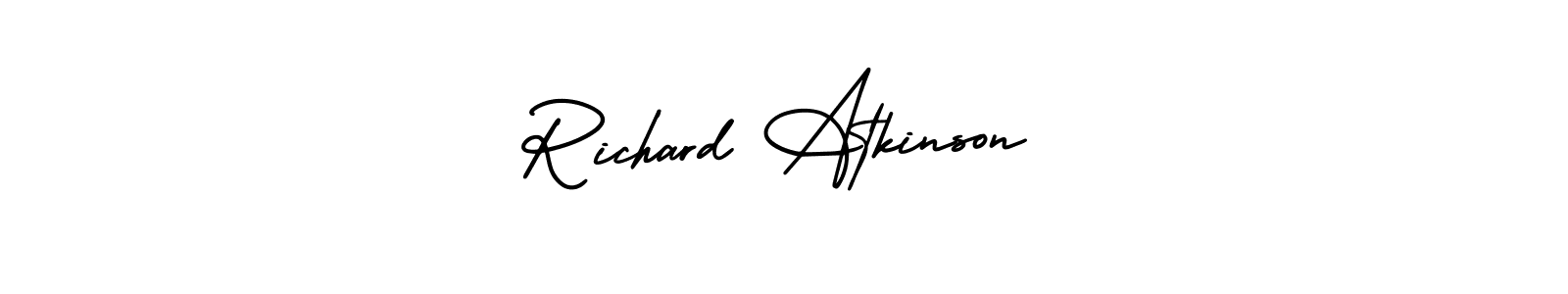 How to make Richard Atkinson name signature. Use AmerikaSignatureDemo-Regular style for creating short signs online. This is the latest handwritten sign. Richard Atkinson signature style 3 images and pictures png