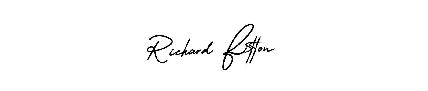 Use a signature maker to create a handwritten signature online. With this signature software, you can design (AmerikaSignatureDemo-Regular) your own signature for name Richard Fitton. Richard Fitton signature style 3 images and pictures png