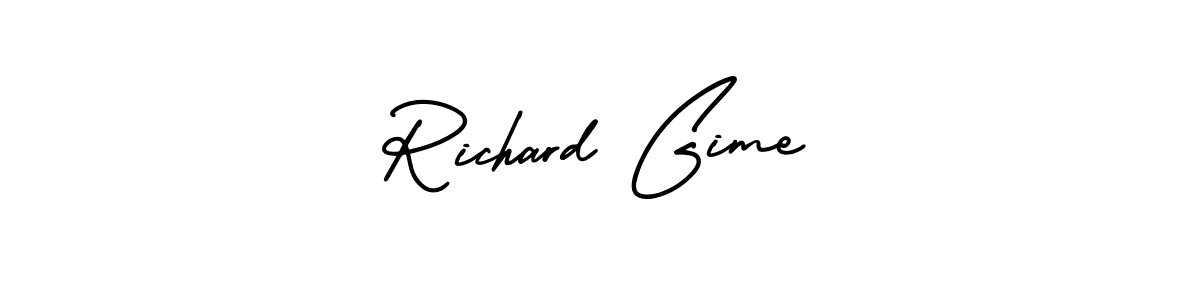 AmerikaSignatureDemo-Regular is a professional signature style that is perfect for those who want to add a touch of class to their signature. It is also a great choice for those who want to make their signature more unique. Get Richard Gime name to fancy signature for free. Richard Gime signature style 3 images and pictures png