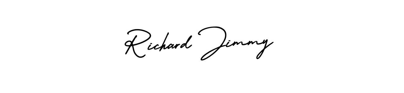 AmerikaSignatureDemo-Regular is a professional signature style that is perfect for those who want to add a touch of class to their signature. It is also a great choice for those who want to make their signature more unique. Get Richard Jimmy name to fancy signature for free. Richard Jimmy signature style 3 images and pictures png