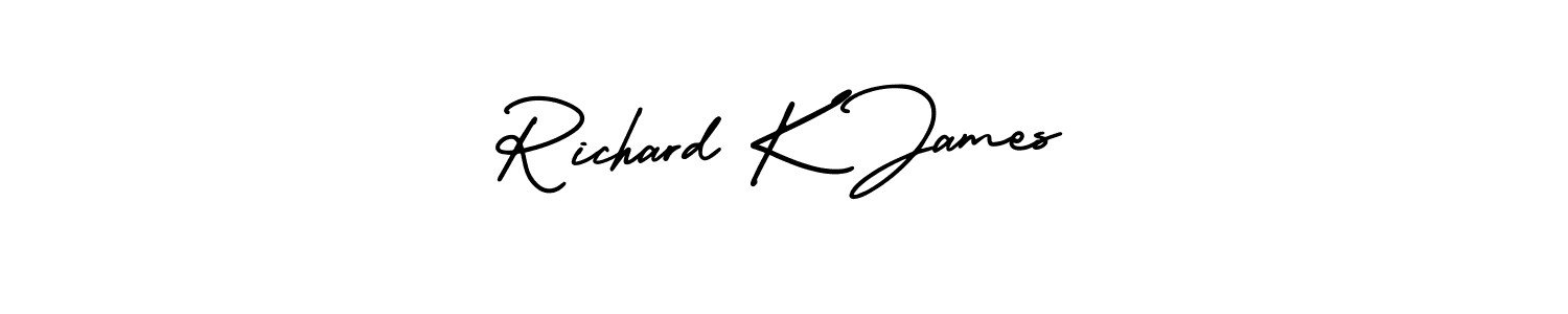 Also You can easily find your signature by using the search form. We will create Richard K James name handwritten signature images for you free of cost using AmerikaSignatureDemo-Regular sign style. Richard K James signature style 3 images and pictures png