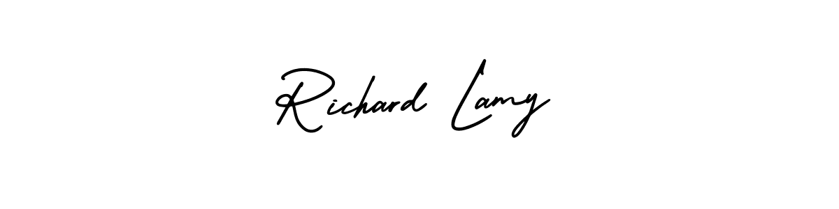 How to Draw Richard Lamy signature style? AmerikaSignatureDemo-Regular is a latest design signature styles for name Richard Lamy. Richard Lamy signature style 3 images and pictures png