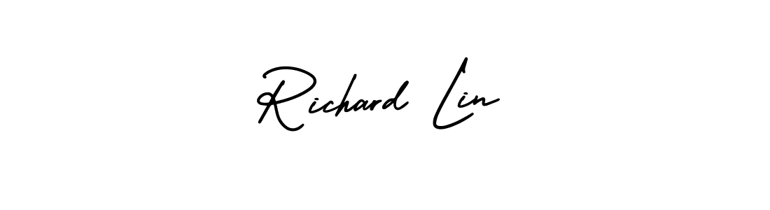 Similarly AmerikaSignatureDemo-Regular is the best handwritten signature design. Signature creator online .You can use it as an online autograph creator for name Richard Lin. Richard Lin signature style 3 images and pictures png