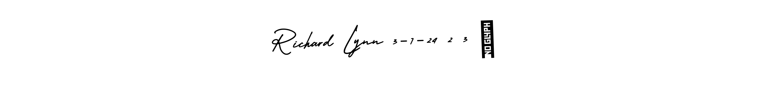 This is the best signature style for the Richard Lynn 3-7-24 2 3 ✔ name. Also you like these signature font (AmerikaSignatureDemo-Regular). Mix name signature. Richard Lynn 3-7-24 2 3 ✔ signature style 3 images and pictures png