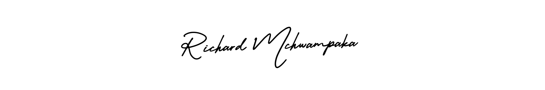 Create a beautiful signature design for name Richard Mchwampaka. With this signature (AmerikaSignatureDemo-Regular) fonts, you can make a handwritten signature for free. Richard Mchwampaka signature style 3 images and pictures png