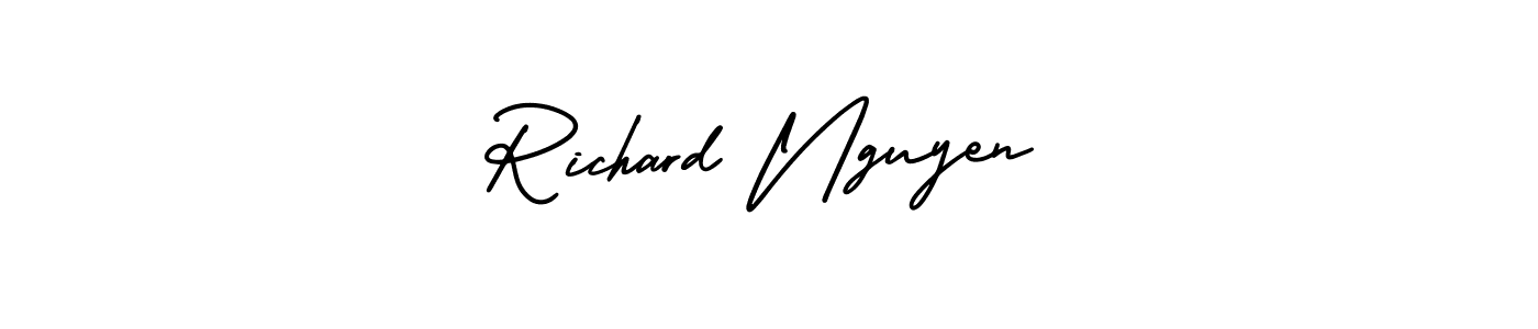 How to make Richard Nguyen signature? AmerikaSignatureDemo-Regular is a professional autograph style. Create handwritten signature for Richard Nguyen name. Richard Nguyen signature style 3 images and pictures png