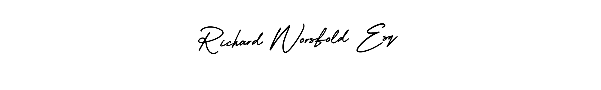 Richard Worsfold Esq stylish signature style. Best Handwritten Sign (AmerikaSignatureDemo-Regular) for my name. Handwritten Signature Collection Ideas for my name Richard Worsfold Esq. Richard Worsfold Esq signature style 3 images and pictures png