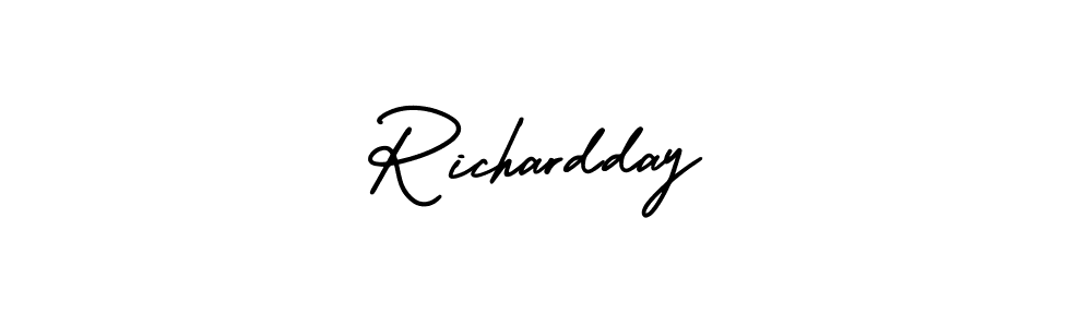AmerikaSignatureDemo-Regular is a professional signature style that is perfect for those who want to add a touch of class to their signature. It is also a great choice for those who want to make their signature more unique. Get Richardday name to fancy signature for free. Richardday signature style 3 images and pictures png