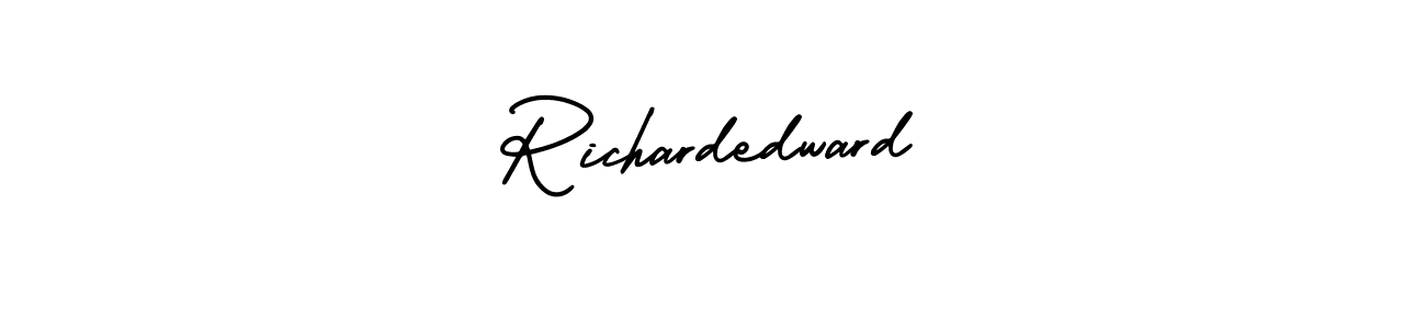 Create a beautiful signature design for name Richardedward. With this signature (AmerikaSignatureDemo-Regular) fonts, you can make a handwritten signature for free. Richardedward signature style 3 images and pictures png