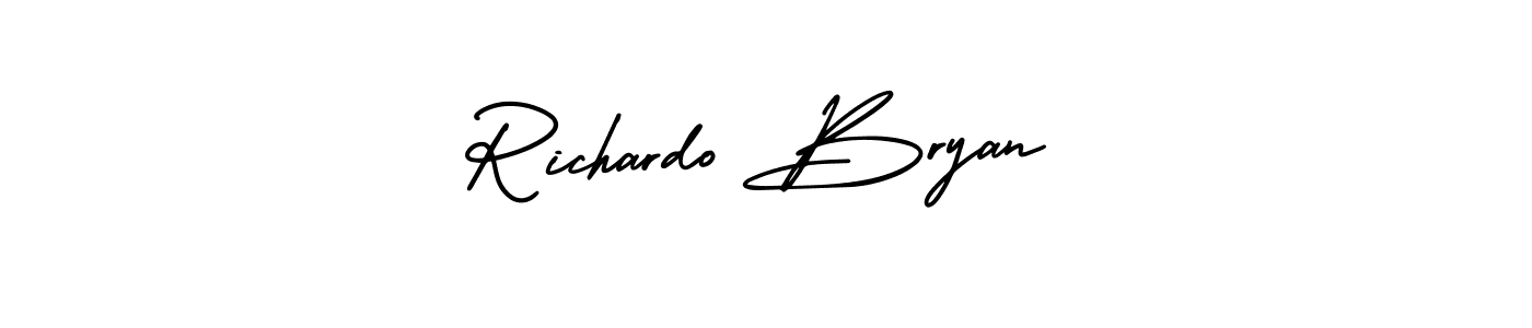 Also we have Richardo Bryan name is the best signature style. Create professional handwritten signature collection using AmerikaSignatureDemo-Regular autograph style. Richardo Bryan signature style 3 images and pictures png