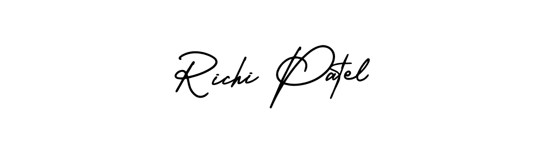 How to Draw Richi Patel signature style? AmerikaSignatureDemo-Regular is a latest design signature styles for name Richi Patel. Richi Patel signature style 3 images and pictures png